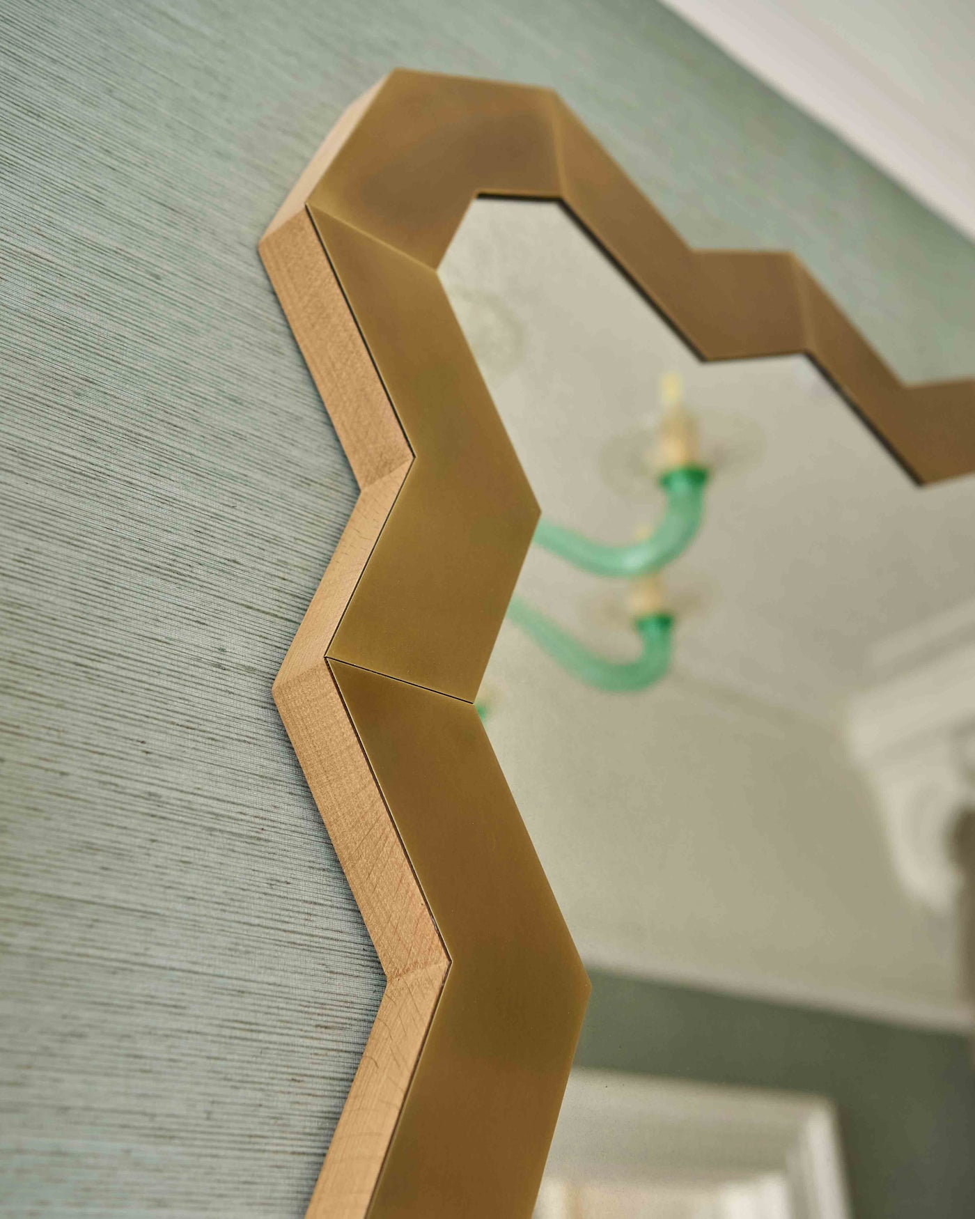 The Brass Chevron Mirror