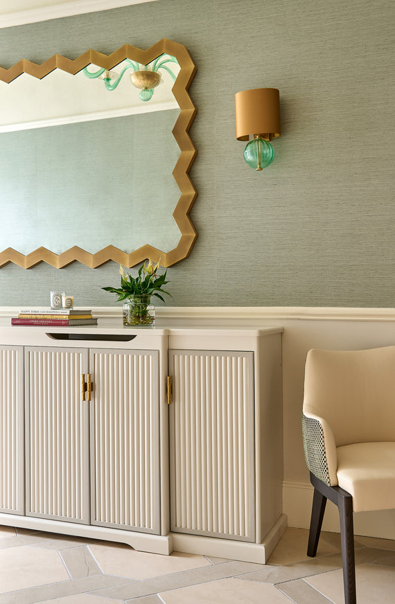 The Brass Chevron Mirror