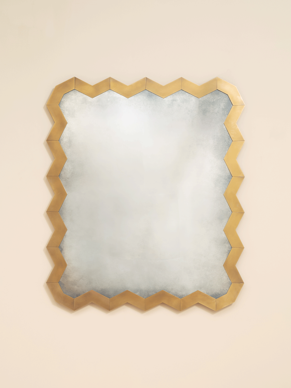 The Brass Chevron Mirror