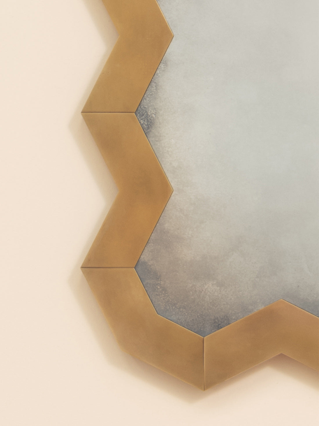 The Brass Chevron Mirror